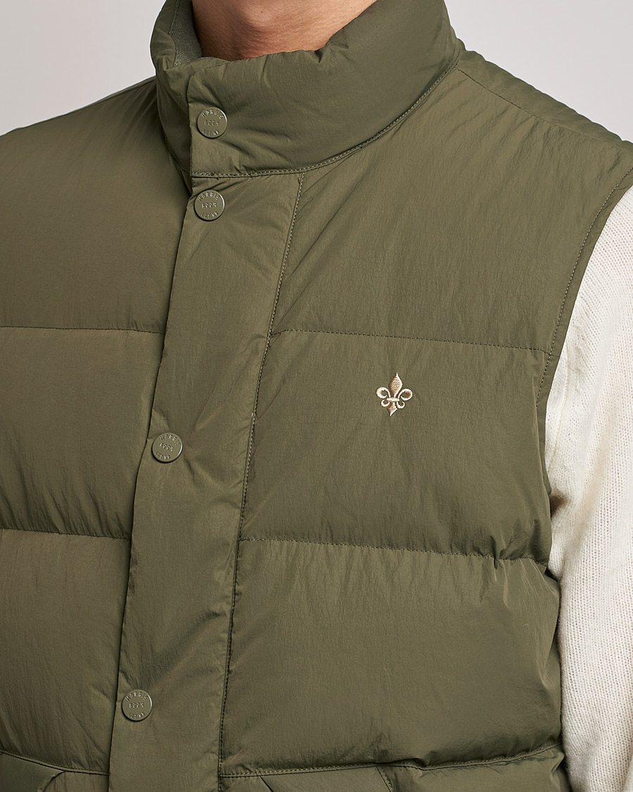 Herr | Jackor | Morris | Holborn Down Vest Olive