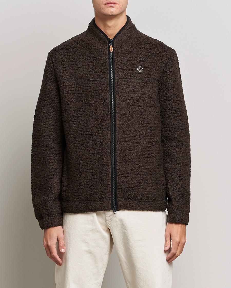 Herr | Tröjor | Morris | Chadwick Pile Jacket Dark Brown