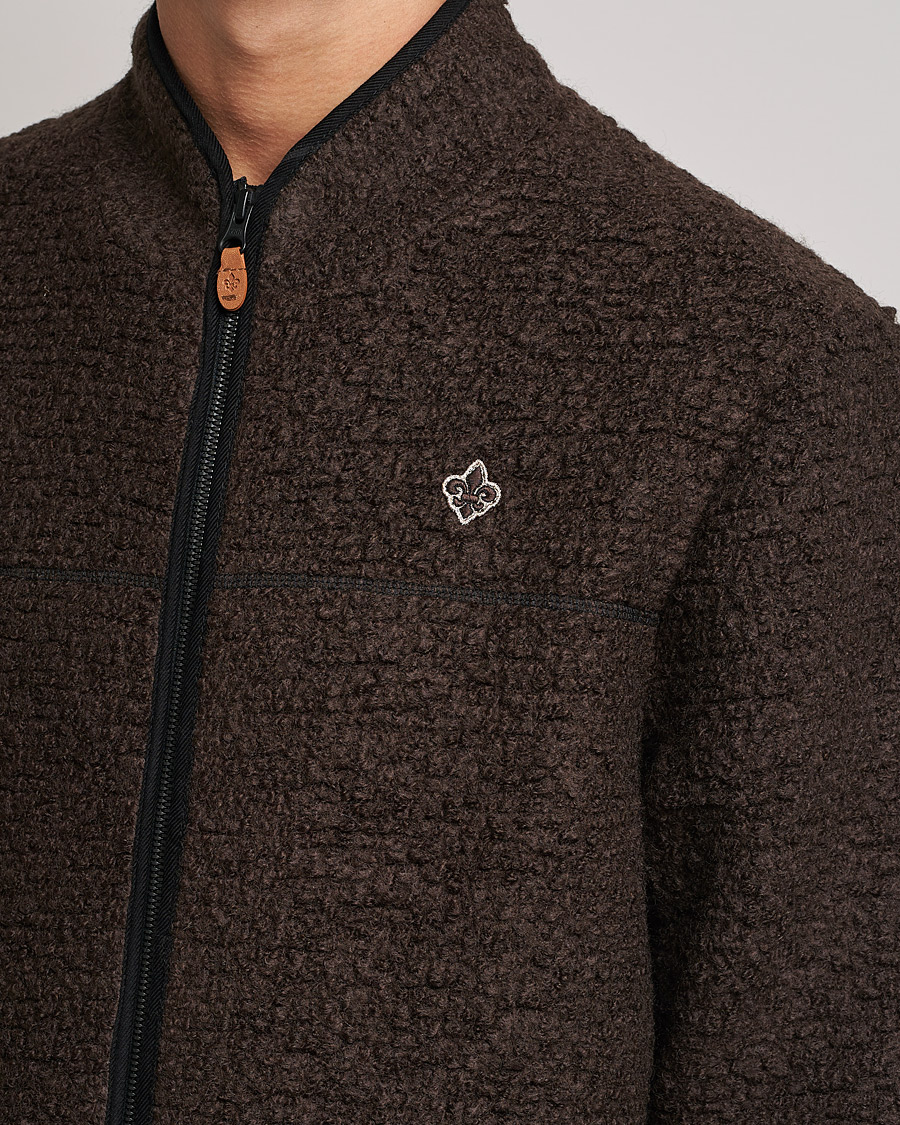 Herr | Tröjor | Morris | Chadwick Pile Jacket Dark Brown