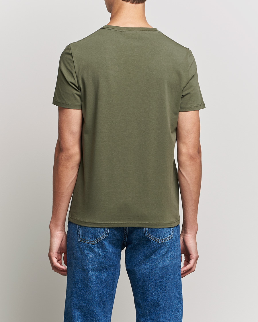 Herr | T-Shirts | Morris | James Crew Neck T-shirt Olive