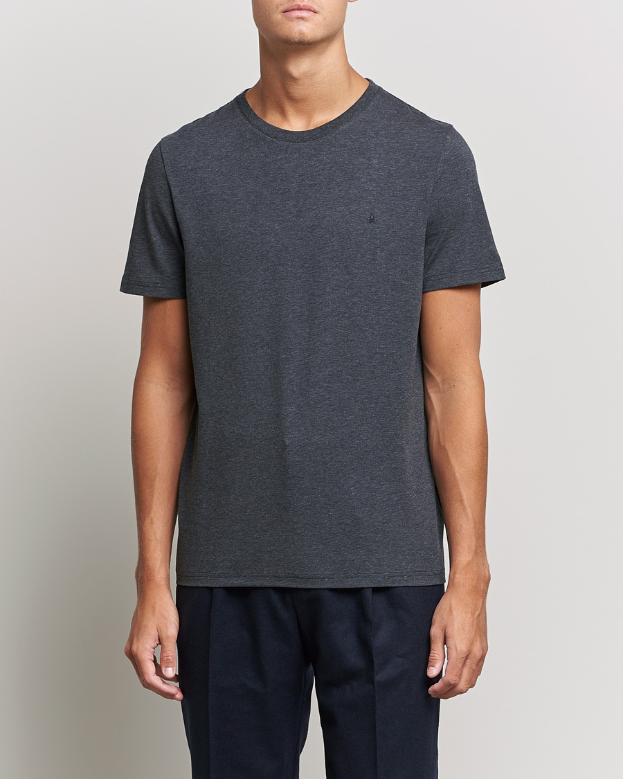 Herr | T-Shirts | Morris | James Crew Neck T-shirt Dark Grey