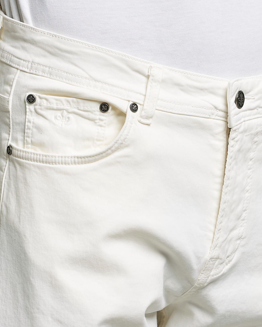 Herr | Byxor | Morris | James Brushed Chinos Off White