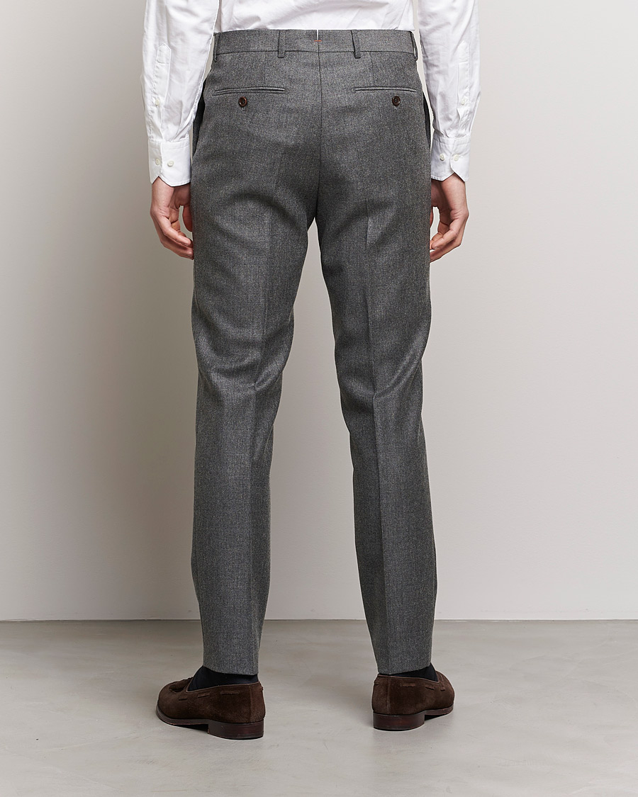Herr | Byxor | Morris | Bobby Flannel Trousers Grey