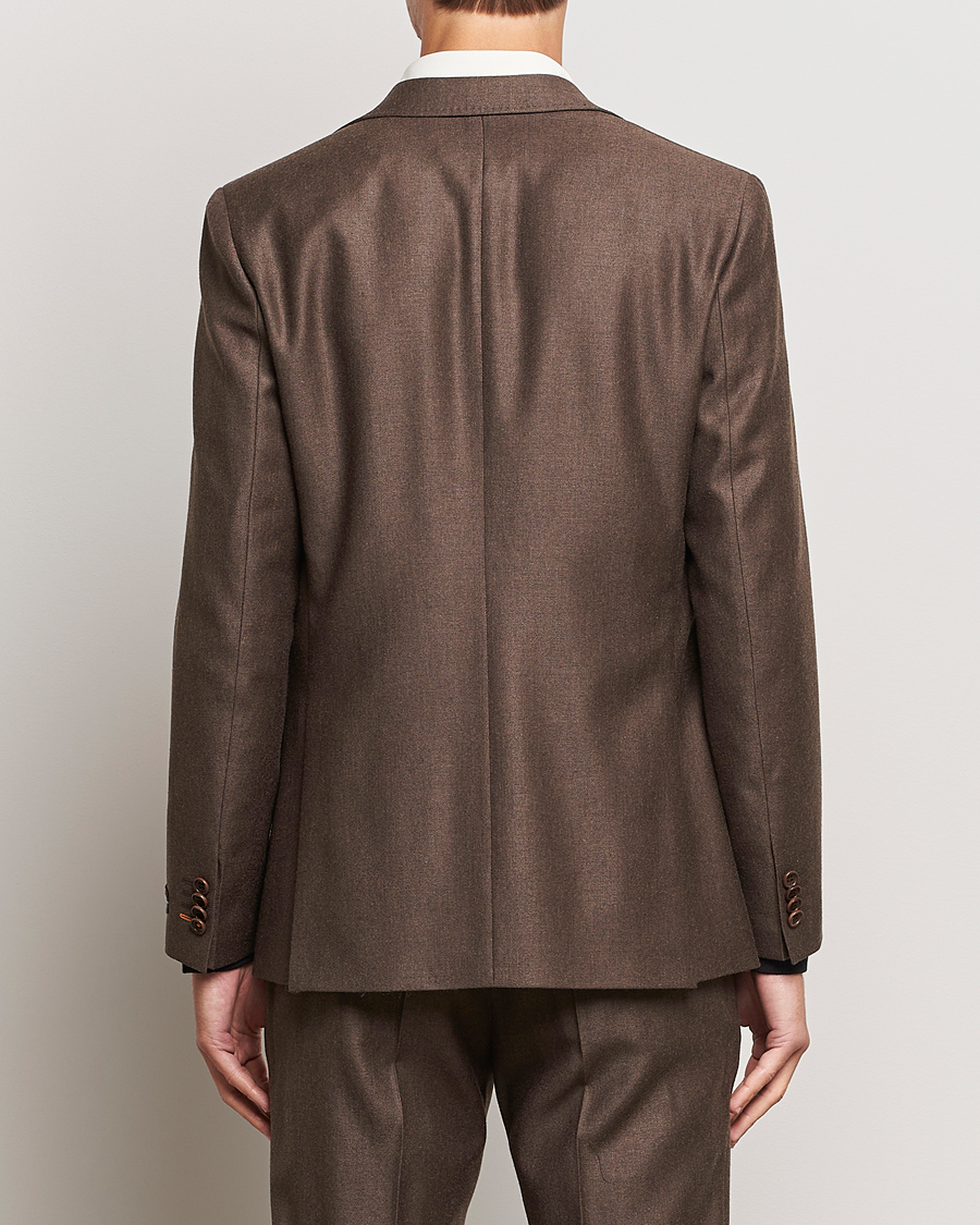 Herr | Kavajer | Morris | Archie Flannel Blazer Brown