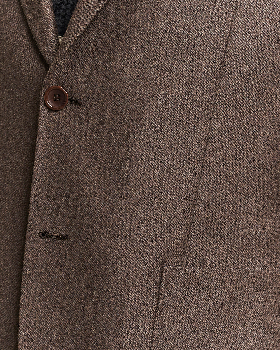 Herr | Kavajer | Morris | Archie Flannel Blazer Brown
