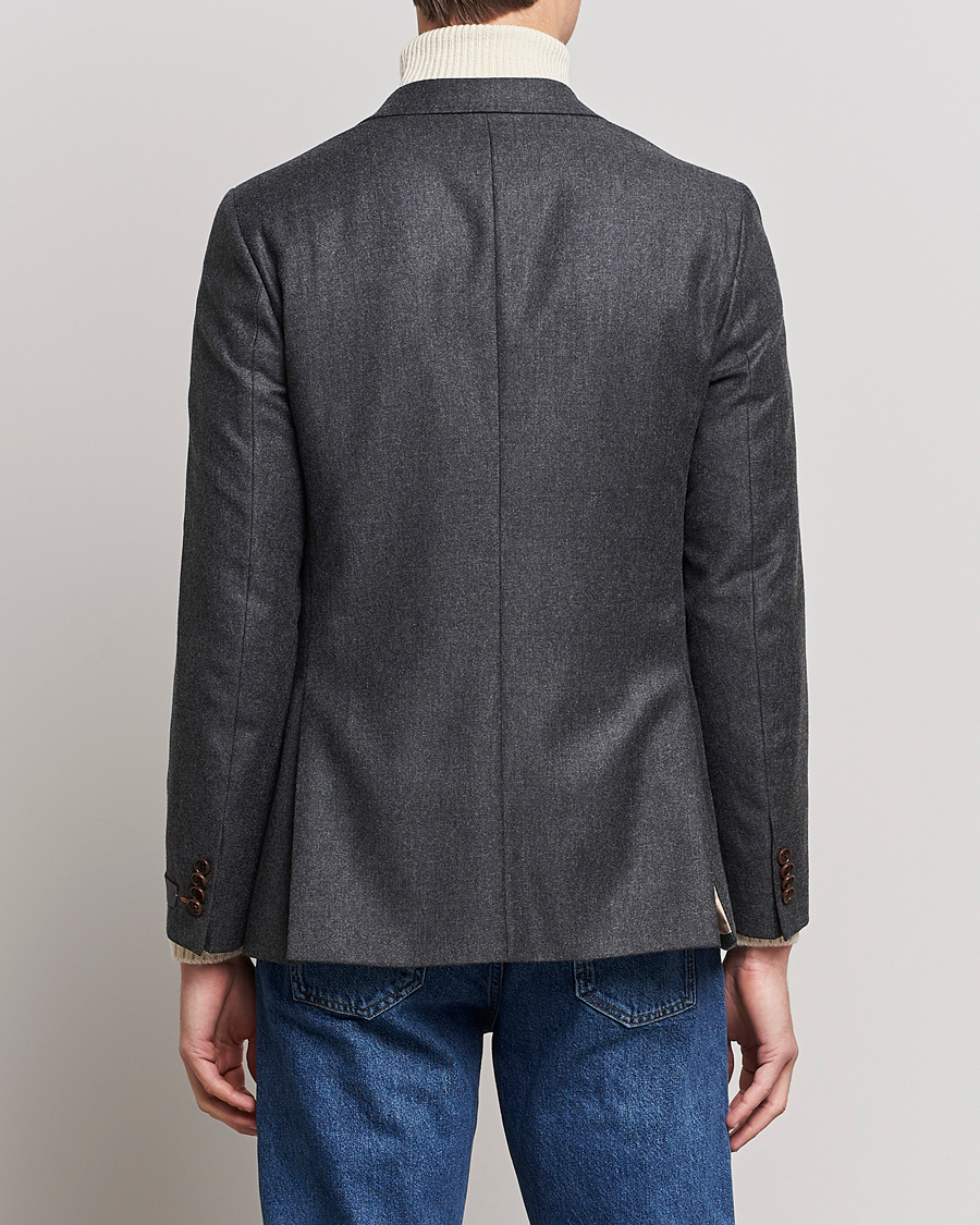 Herr | Kavajer | Morris | Archie Flannel Blazer Grey