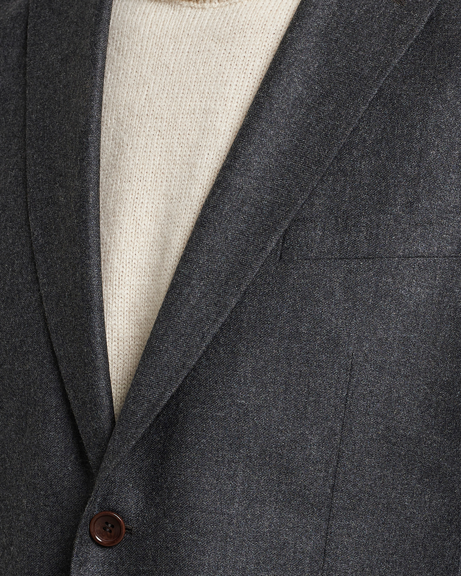 Herr | Kavajer | Morris | Archie Flannel Blazer Grey