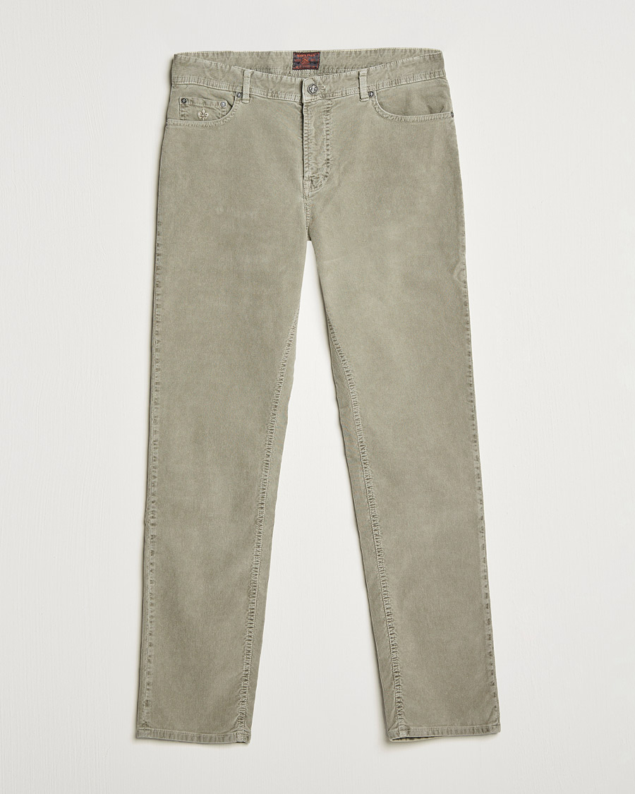 Herr | Byxor | Morris | James Corduroy 5-Pocket Pants Khaki Grey