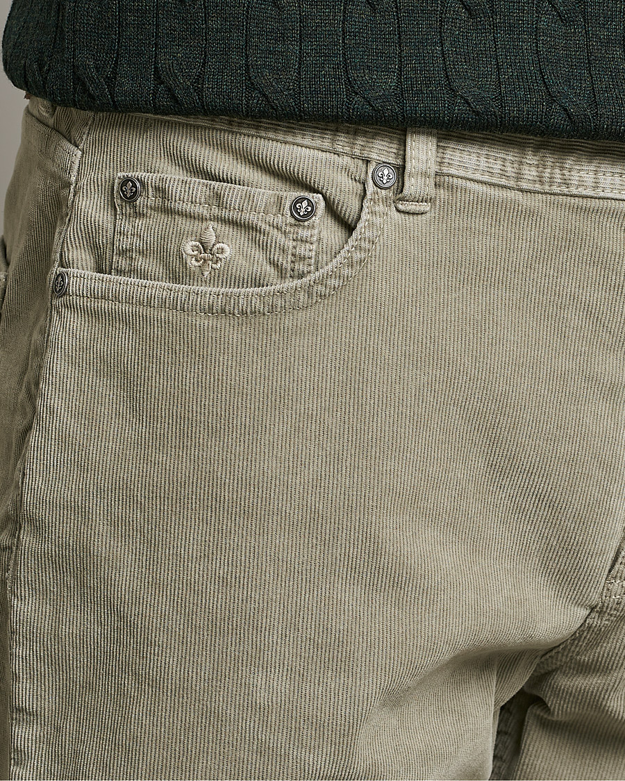 Herr | Byxor | Morris | James Corduroy 5-Pocket Pants Khaki Grey