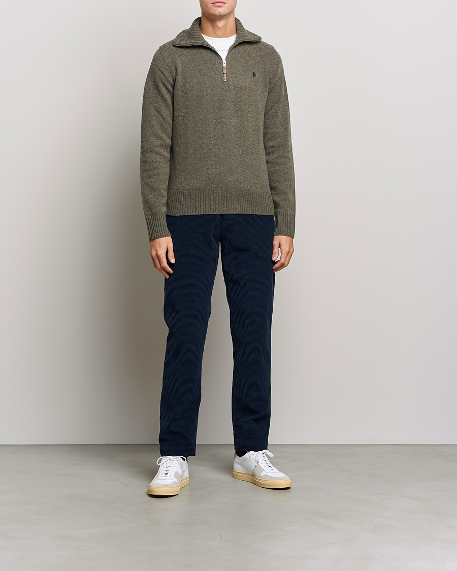 Herr | Byxor | Morris | Criss Cuts Corduroy Slacks Blue