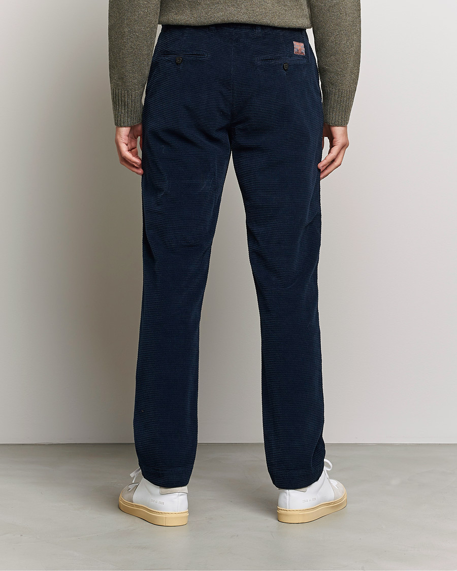 Herr | Byxor | Morris | Criss Cuts Corduroy Slacks Blue