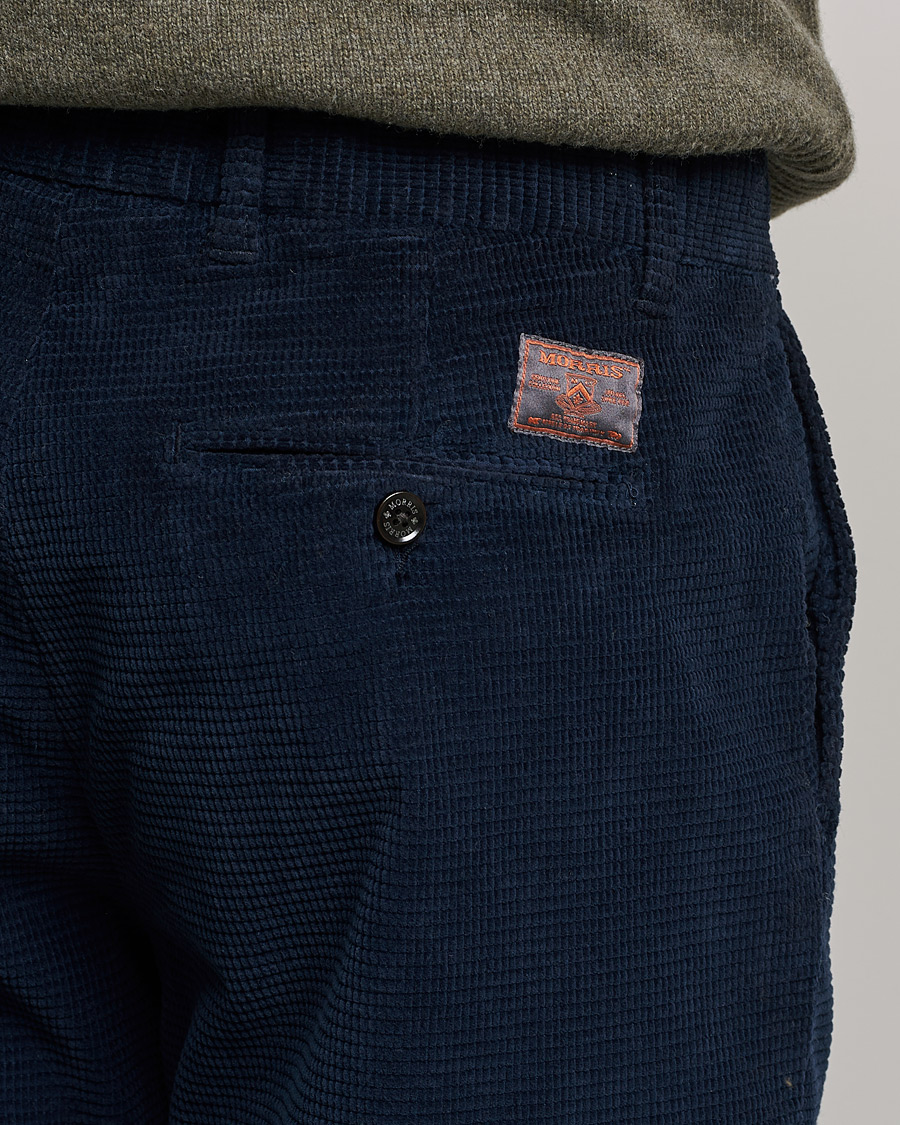 Herr | Byxor | Morris | Criss Cuts Corduroy Slacks Blue