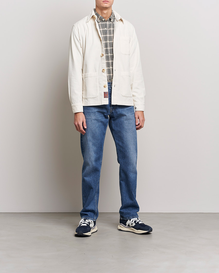 Herr | Skjortor | Morris | Heaton Corduroy Shirt Jacket Off White