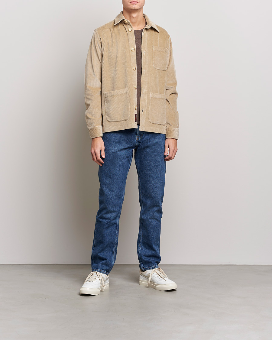 Herr | Skjortor | Morris | Heaton Corduroy Shirt Jacket Khaki