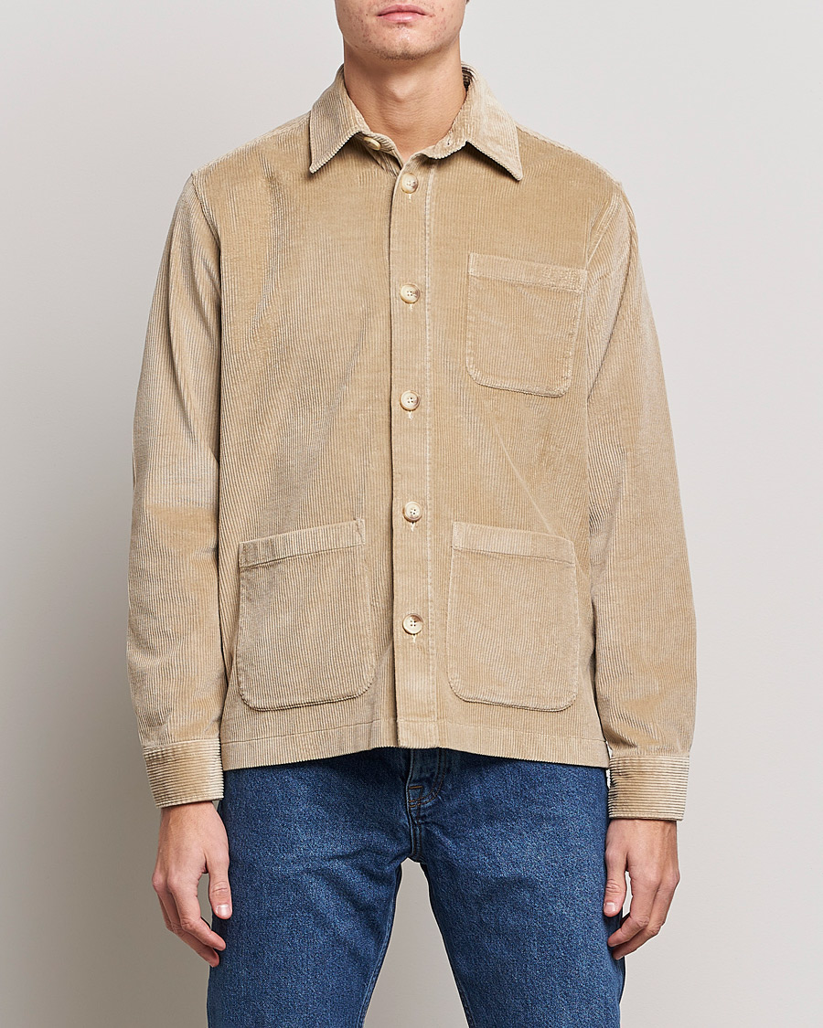 Herr | Skjortjackor | Morris | Heaton Corduroy Shirt Jacket Khaki