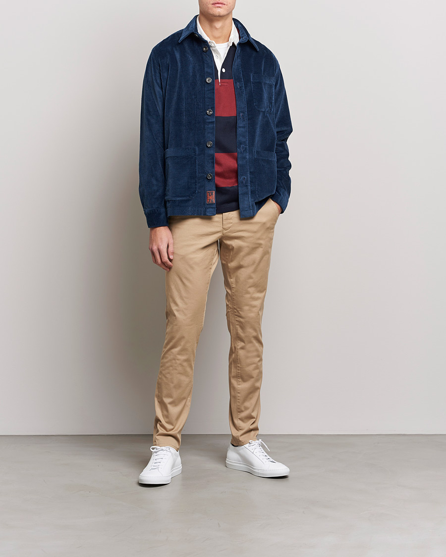 Herr | Skjortjackor | Morris | Heaton Corduroy Shirt Jacket Blue