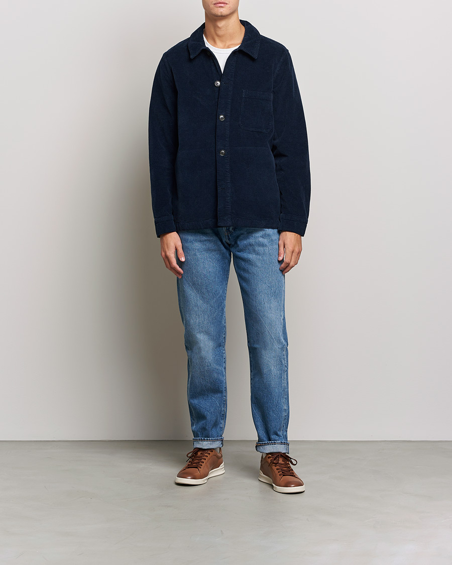 Herr | Skjortor | Morris | Criss Cuts Corduroy Shirt Jacket Blue