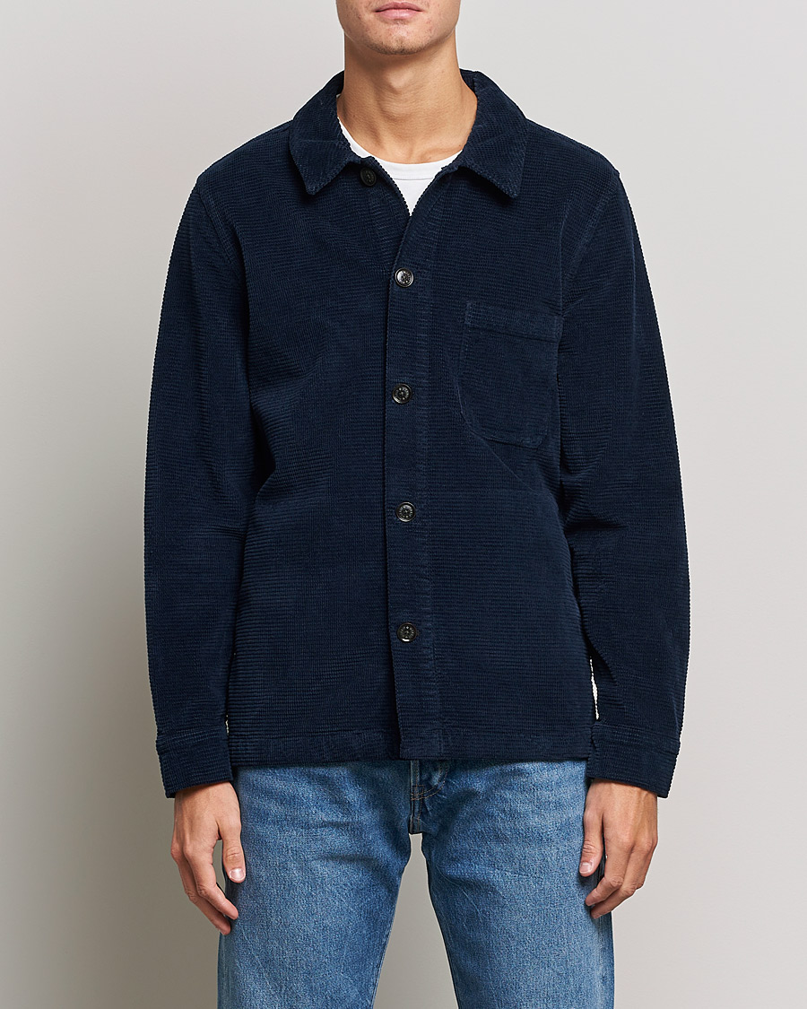 Herr | Skjortor | Morris | Criss Cuts Corduroy Shirt Jacket Blue