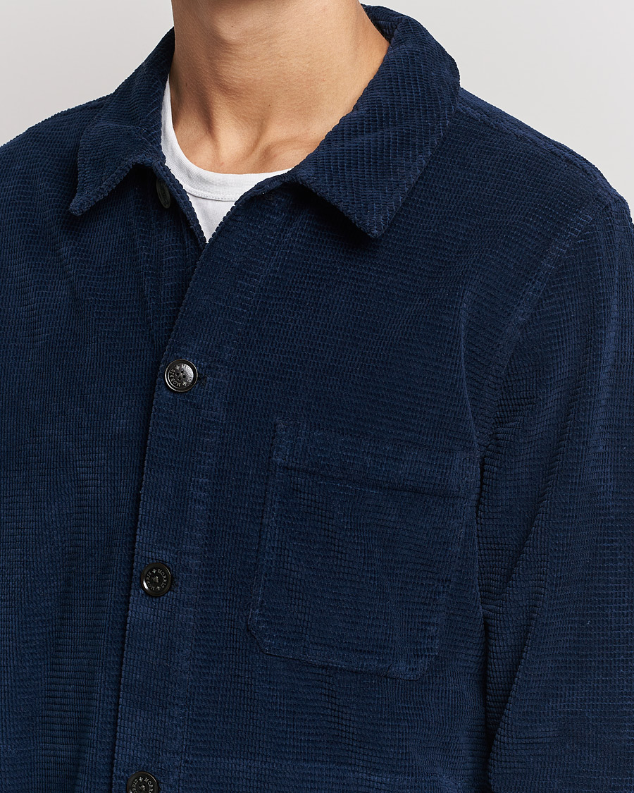 Herr | Skjortor | Morris | Criss Cuts Corduroy Shirt Jacket Blue