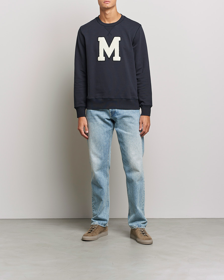Herr | Tröjor | Morris | Leoni Logo Sweatshirt Old Blue