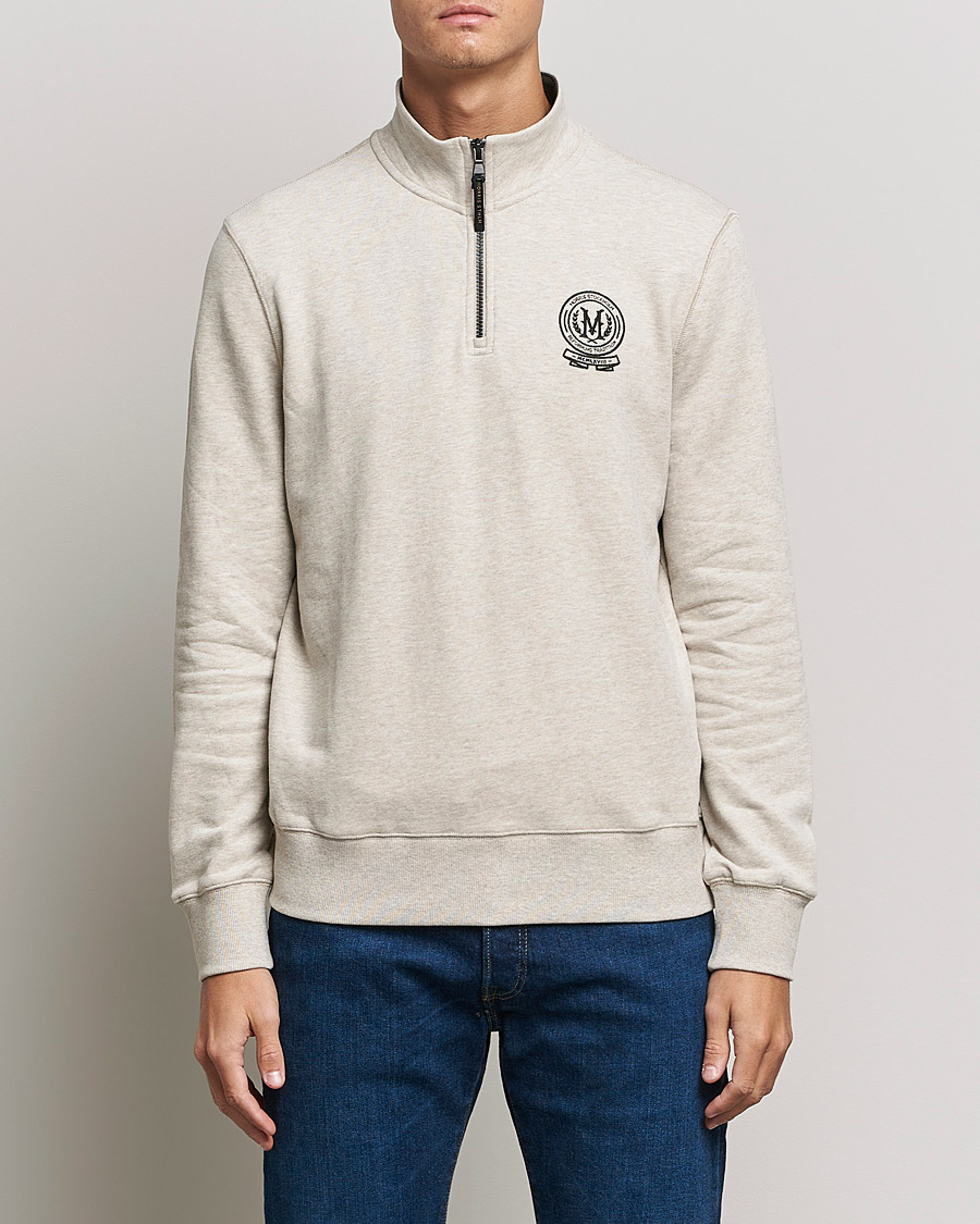 Herr | Tröjor | Morris | Dante Half Zip Sweatshirt Khaki