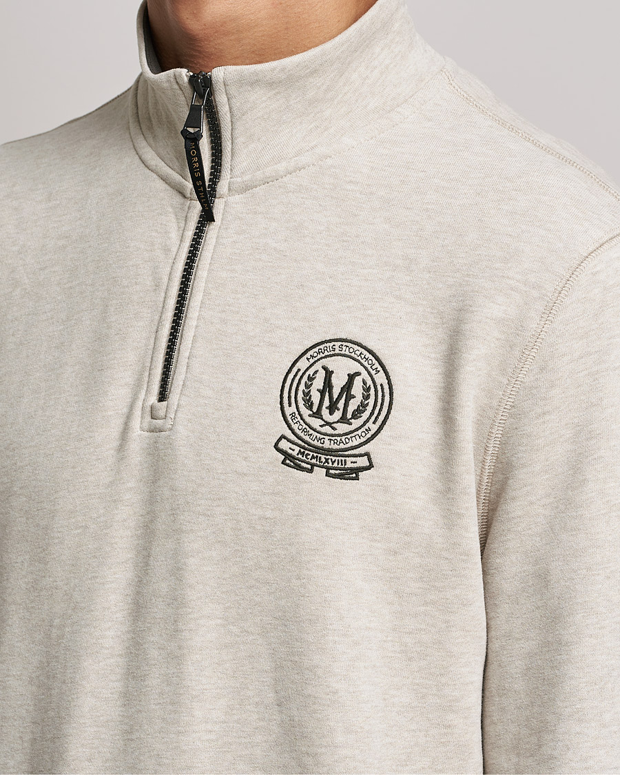 Herr | Tröjor | Morris | Dante Half Zip Sweatshirt Khaki
