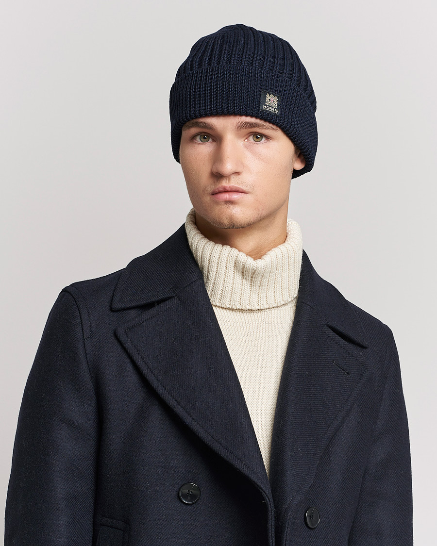 Herr | Morris Travor Merino Beanie Navy | Morris | Travor Merino Beanie Navy