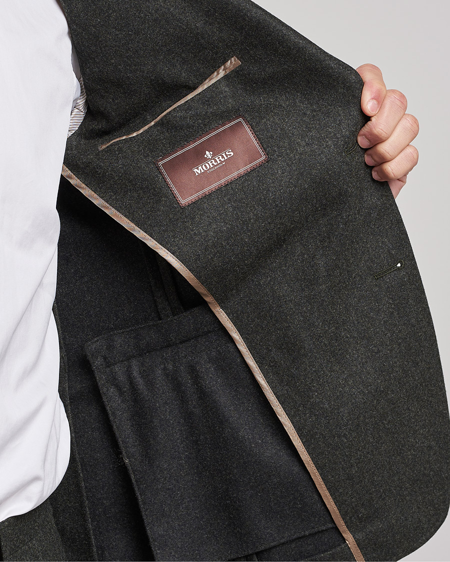 Herr | Kavajer | Morris Heritage | Keith Flannel Suit Blazer Green