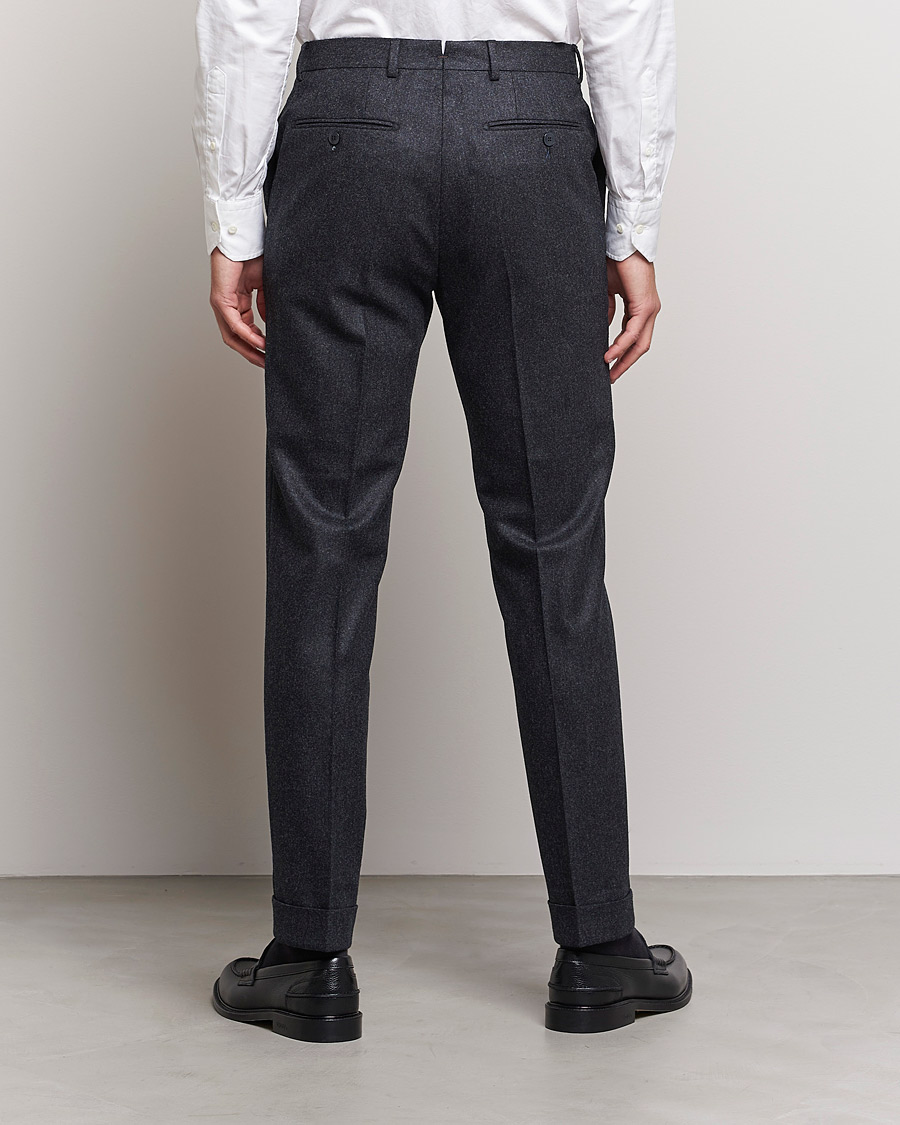 Herr | Byxor | Morris Heritage | Jack Flannel Suit Trousers Grey