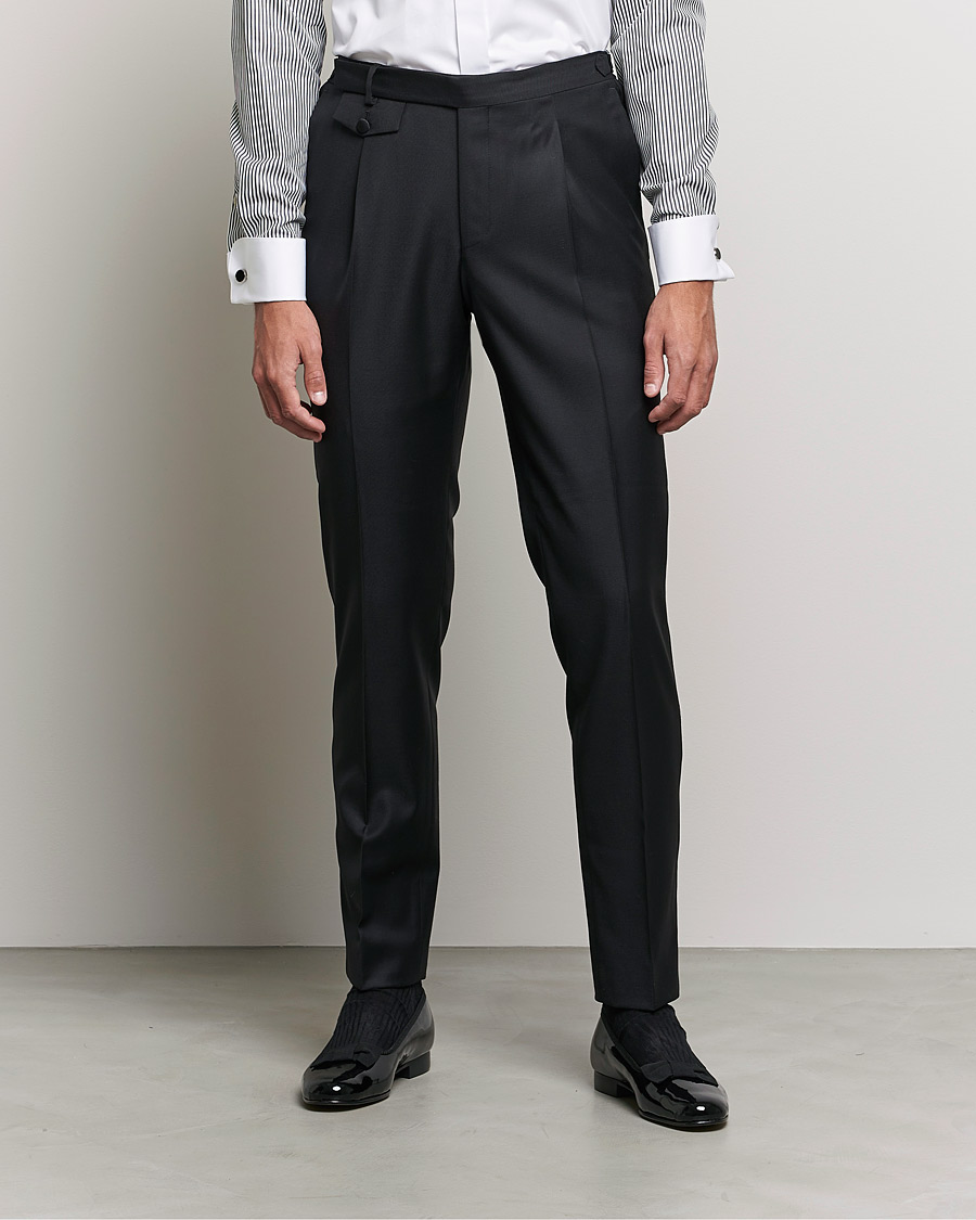 Herr | Byxor | Morris Heritage | Tuxedo Trousers Black