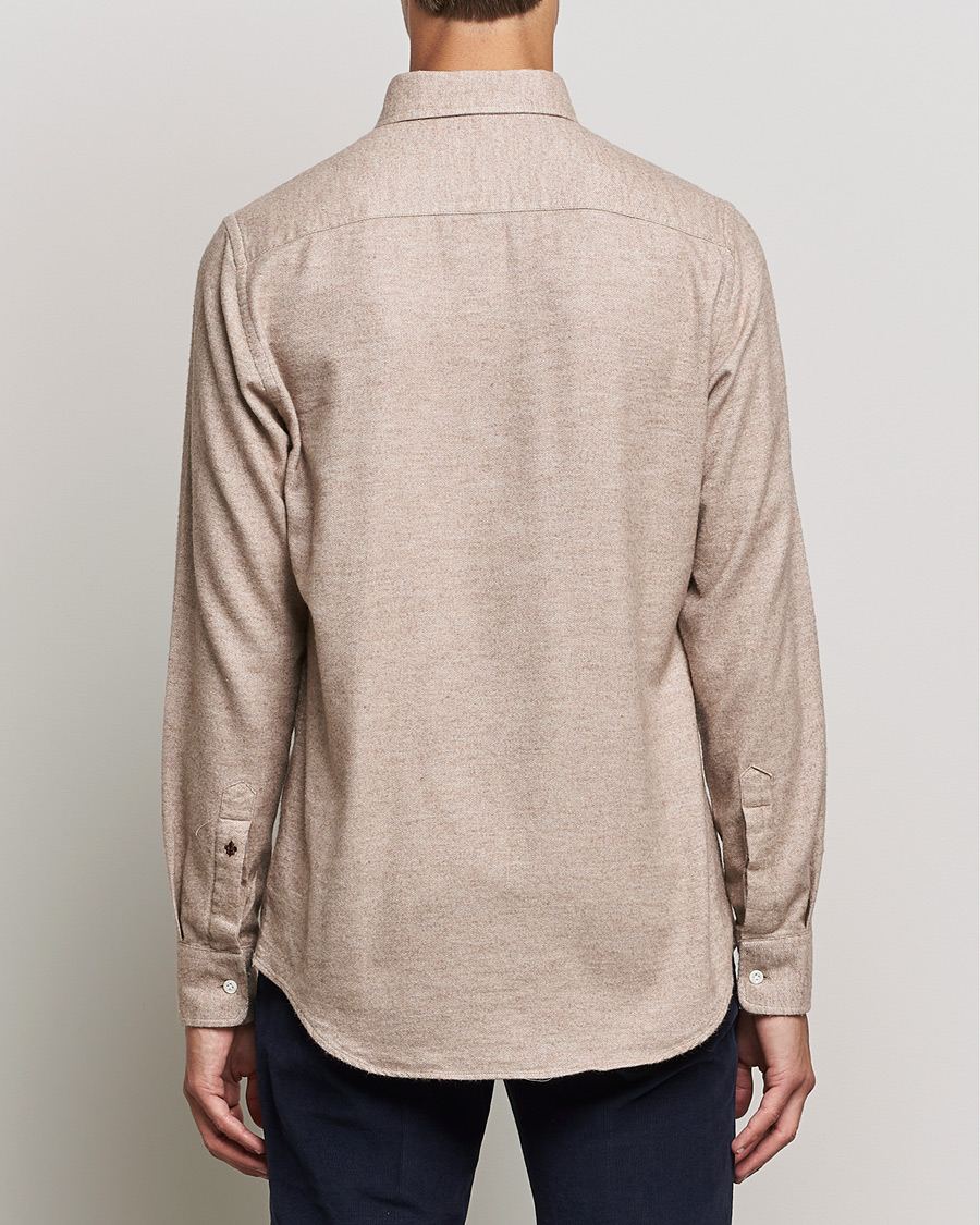 Herr | Skjortor | Morris Heritage | Button Down Flannel Shirt Brown