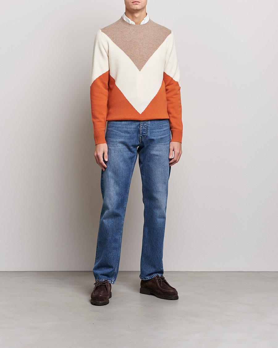 Herr | Tröjor | Morris | Novello Crew Neck Orange