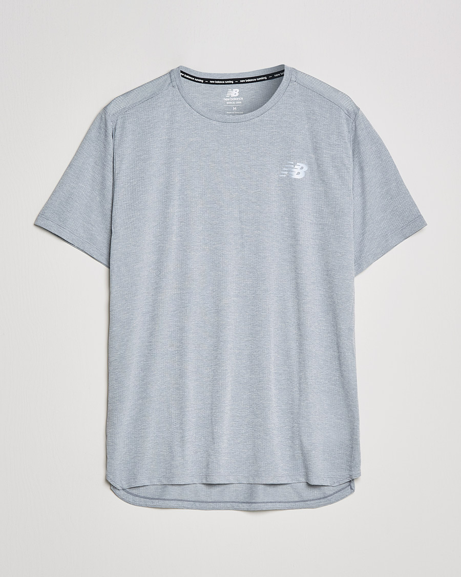 Herr | T-Shirts | New Balance Running | Impact Run Short Sleeve T-Shirt Athletic Grey