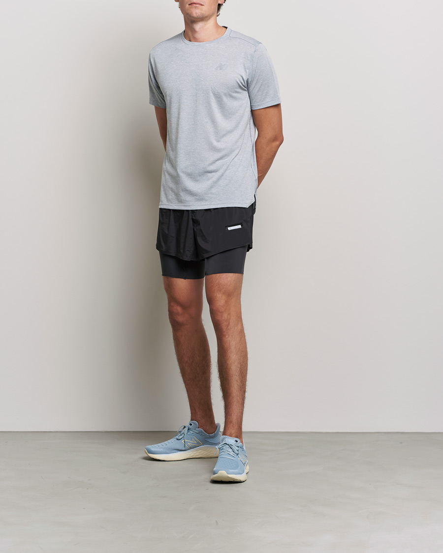 Herr | T-Shirts | New Balance Running | Impact Run Short Sleeve T-Shirt Athletic Grey