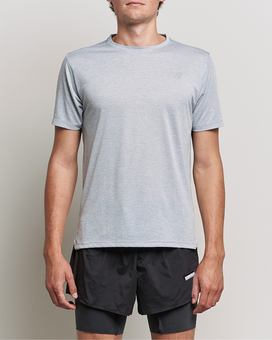 Herr |  | New Balance Running | Impact Run Short Sleeve T-Shirt Athletic Grey