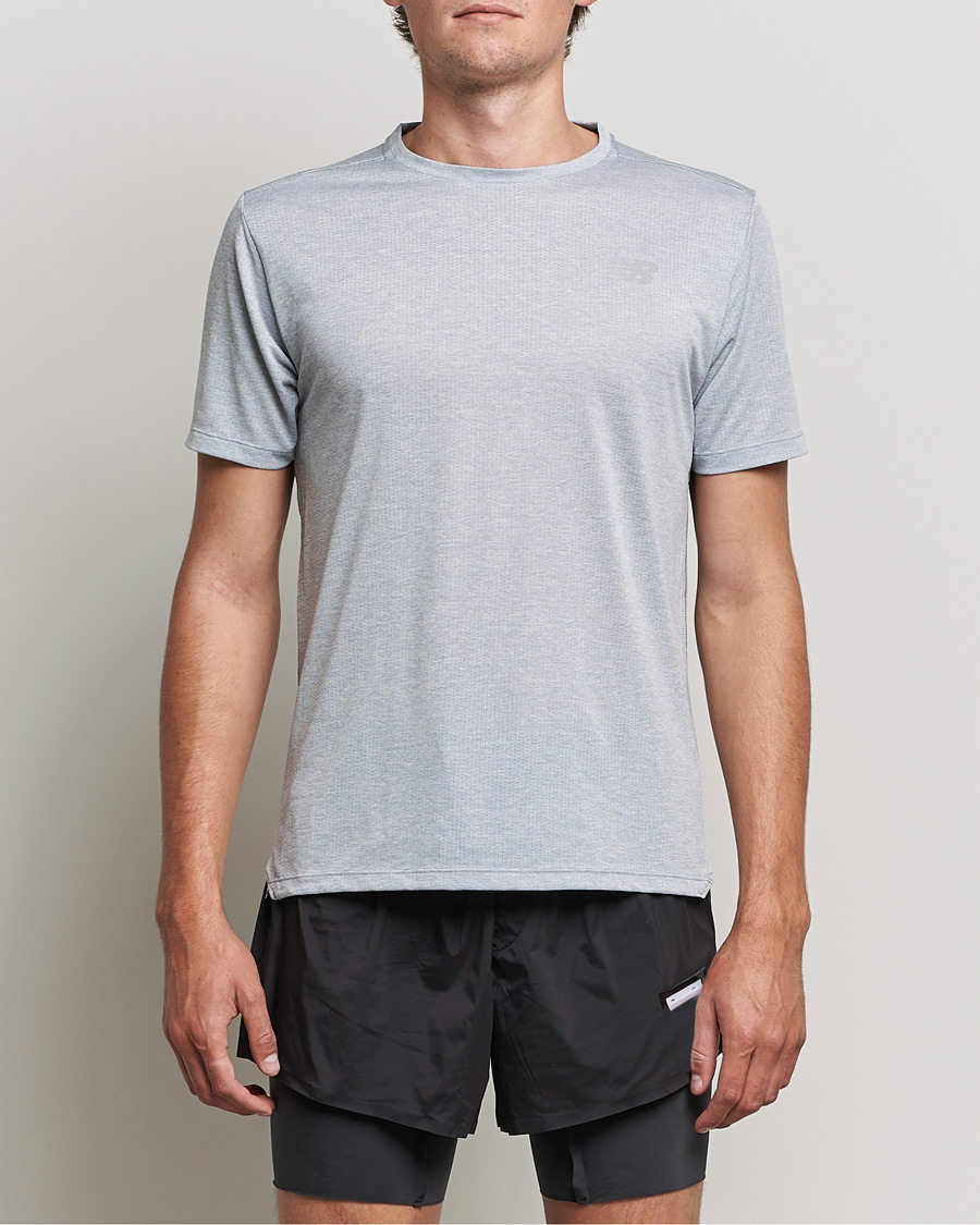 Herr | T-Shirts | New Balance Running | Impact Run Short Sleeve T-Shirt Athletic Grey