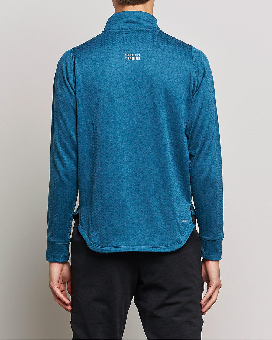 Herr | Tröjor | New Balance Running | Heat Grid Half Zip Dark Moonstone