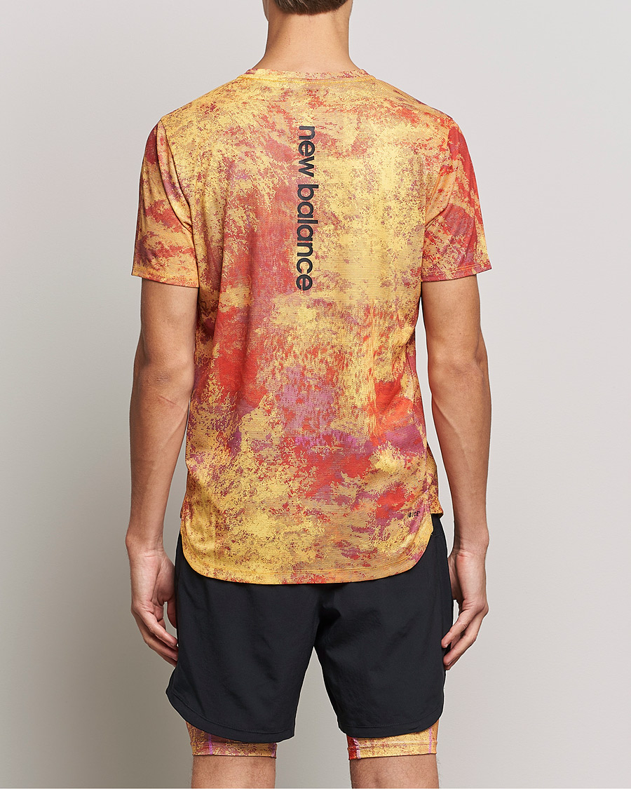 Herr | T-Shirts | New Balance Running | All-Terrain Printed Short Sleeve Electric Purple