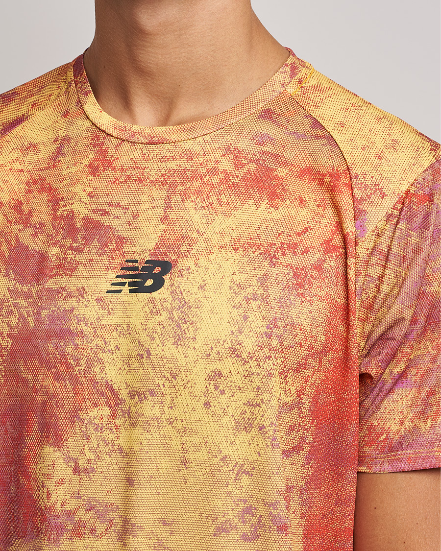 Herr | T-Shirts | New Balance Running | All-Terrain Printed Short Sleeve Electric Purple