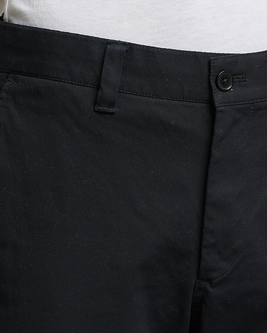Herr | Byxor | NN07 | Alex Straight Fit Cotton Chinos Black
