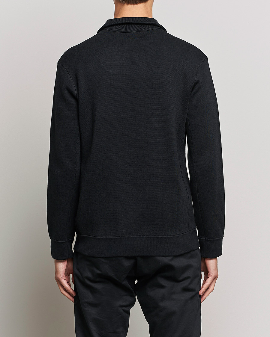 Herr | Tröjor | NN07 | Luis Knitted Half-Zip Sweater Black