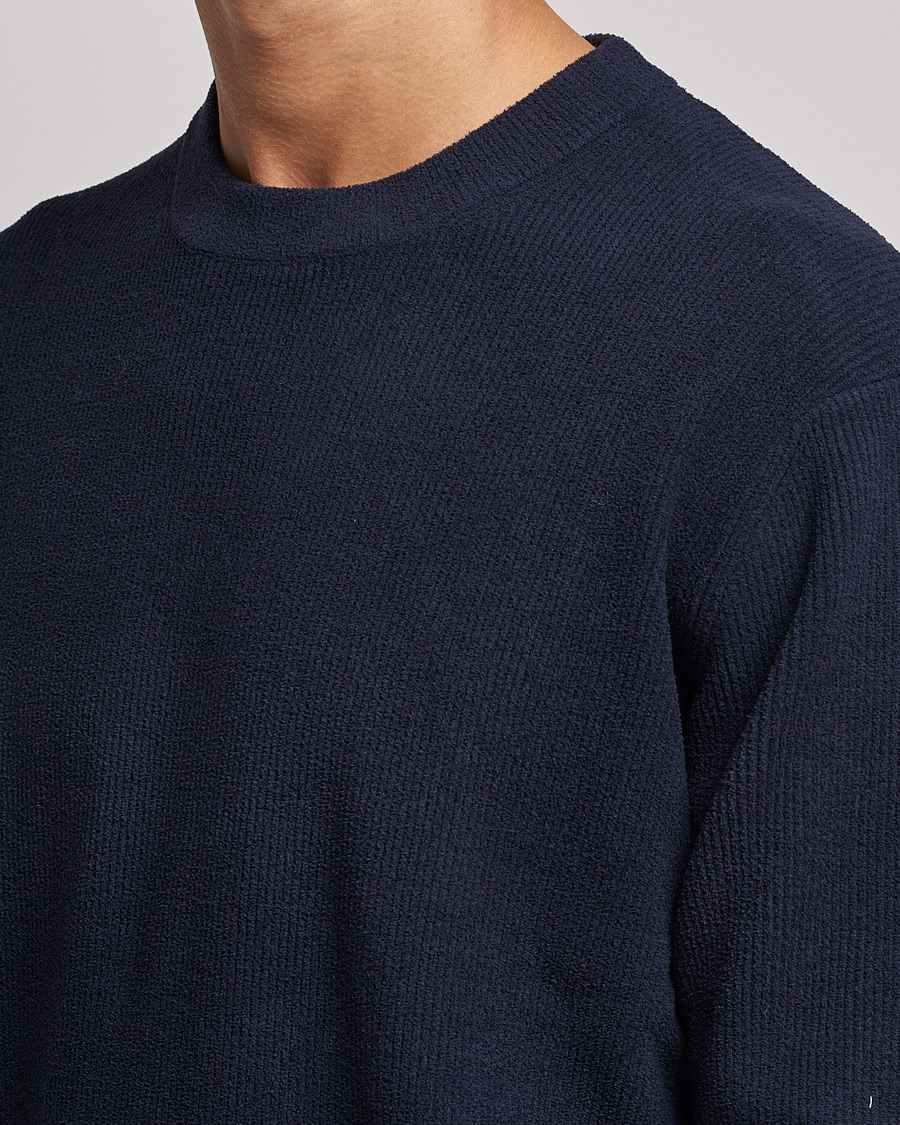 Herr | Tröjor | NN07 | Danny Ribbed Knitted Sweater Navy