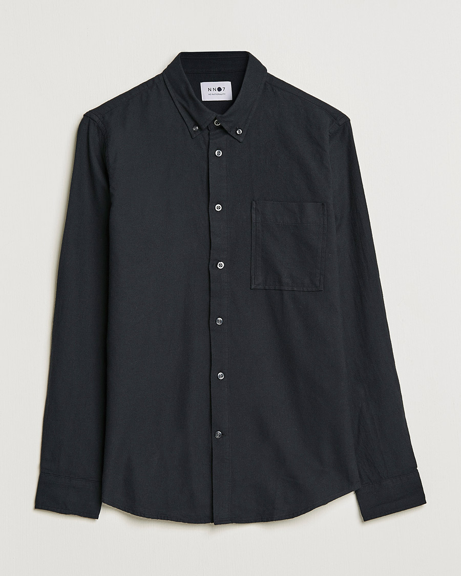 Herr | Skjortor | NN07 | Arne Brushed Flannel Shirt Black