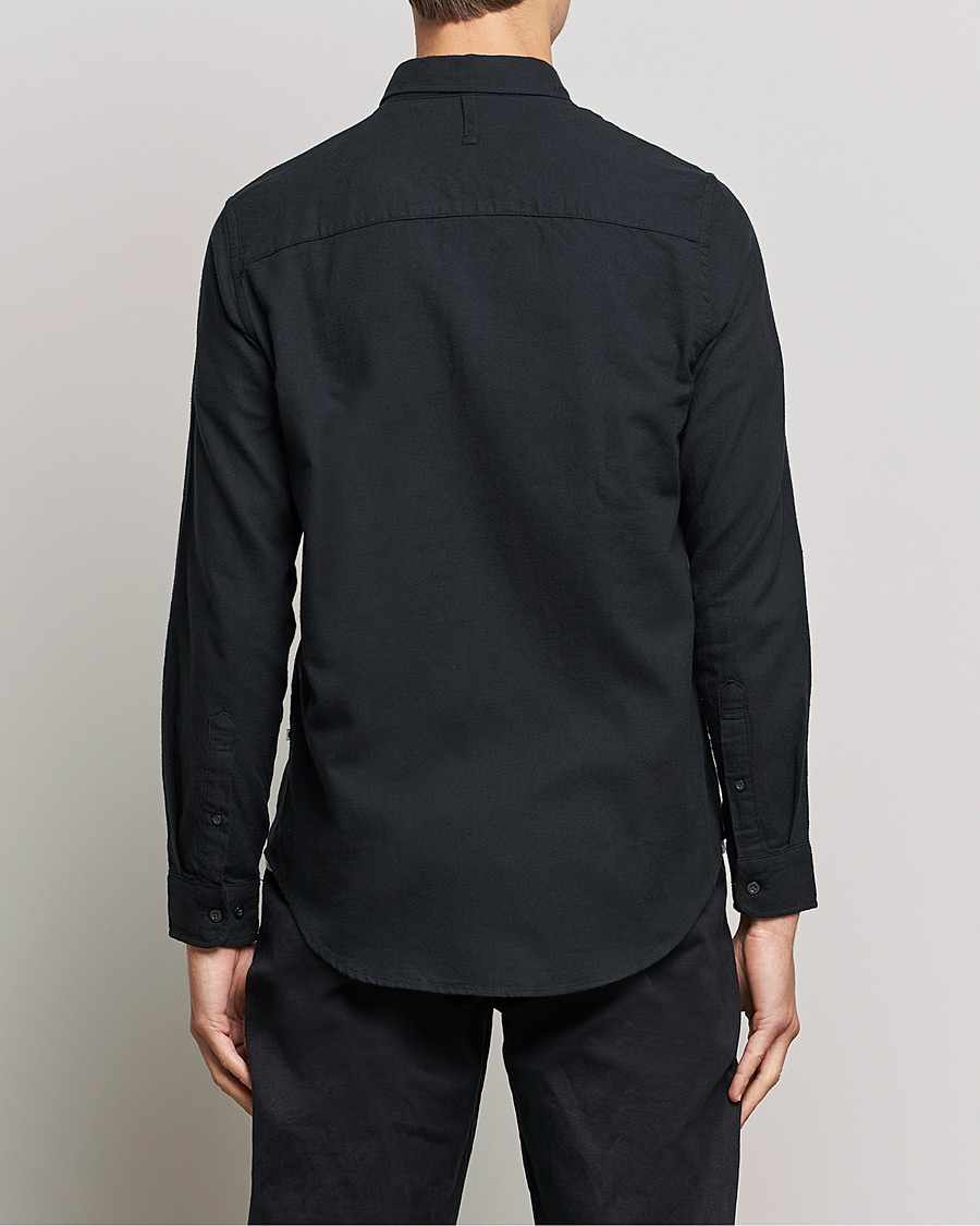 Herr | Skjortor | NN07 | Arne Brushed Flannel Shirt Black