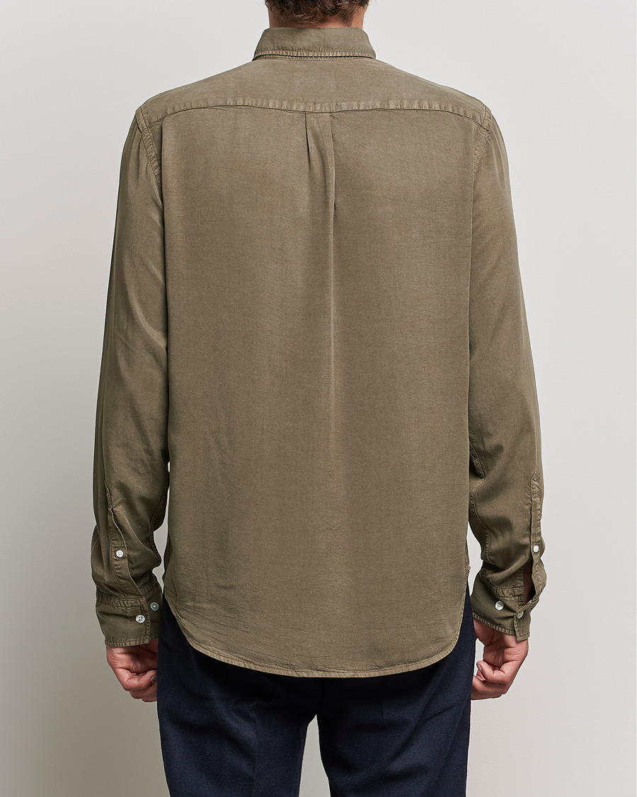 Herr | Skjortor | NN07 | Levon Tencel Shirt Dark Clay