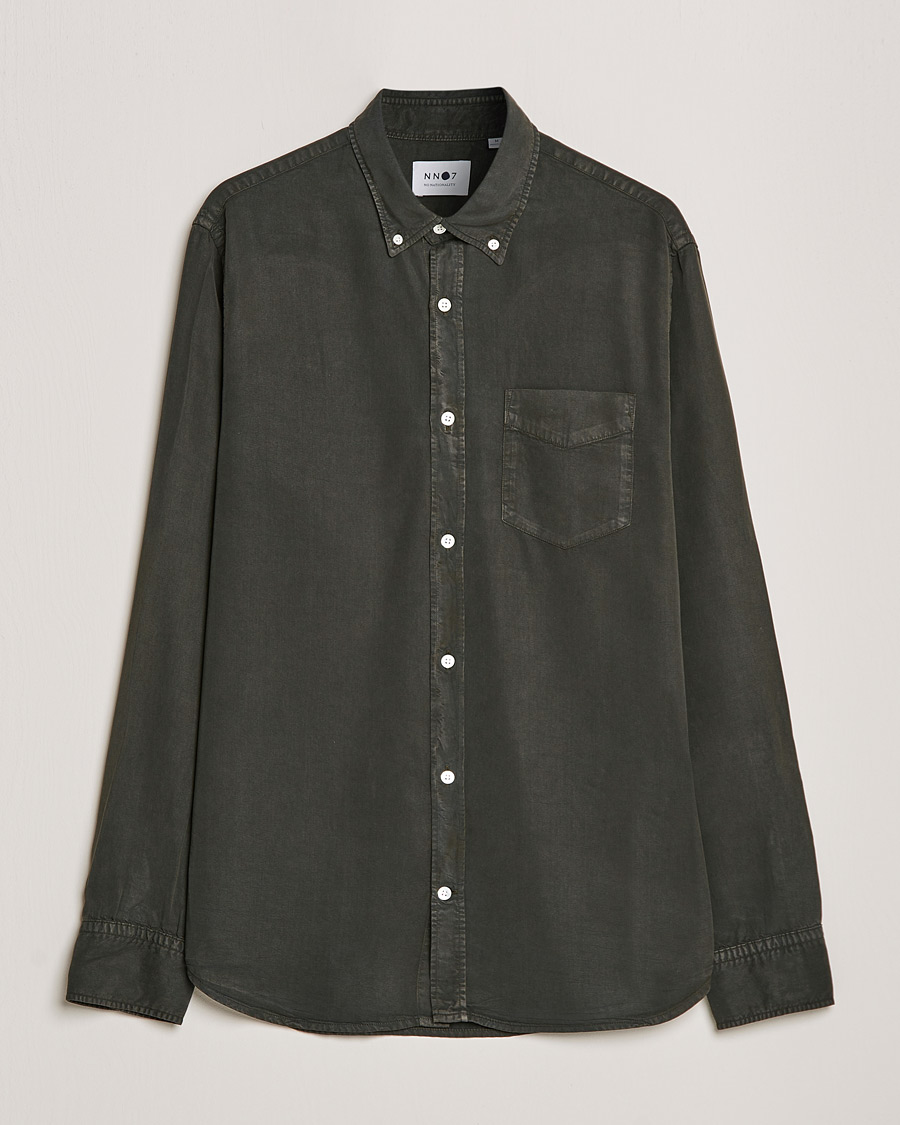 Herr | Skjortor | NN07 | Levon Tencel Shirt Dark Army