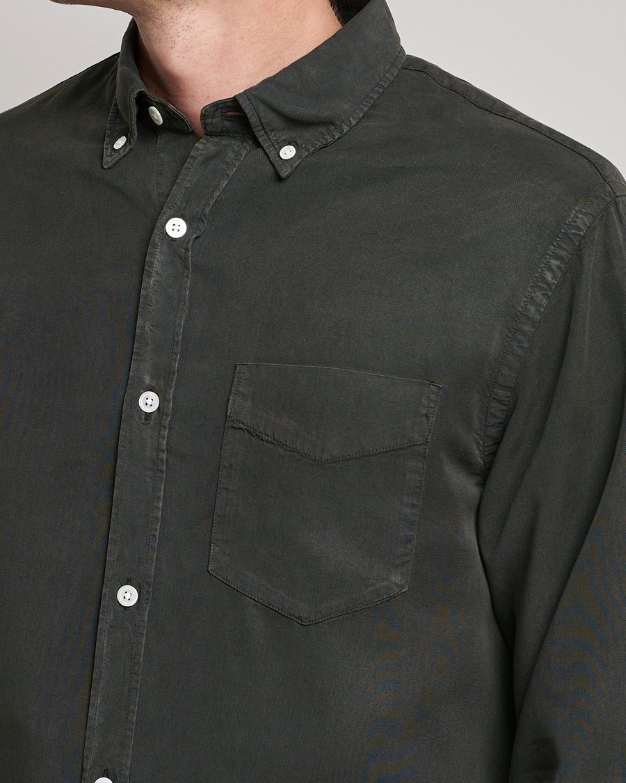 Herr | Skjortor | NN07 | Levon Tencel Shirt Dark Army