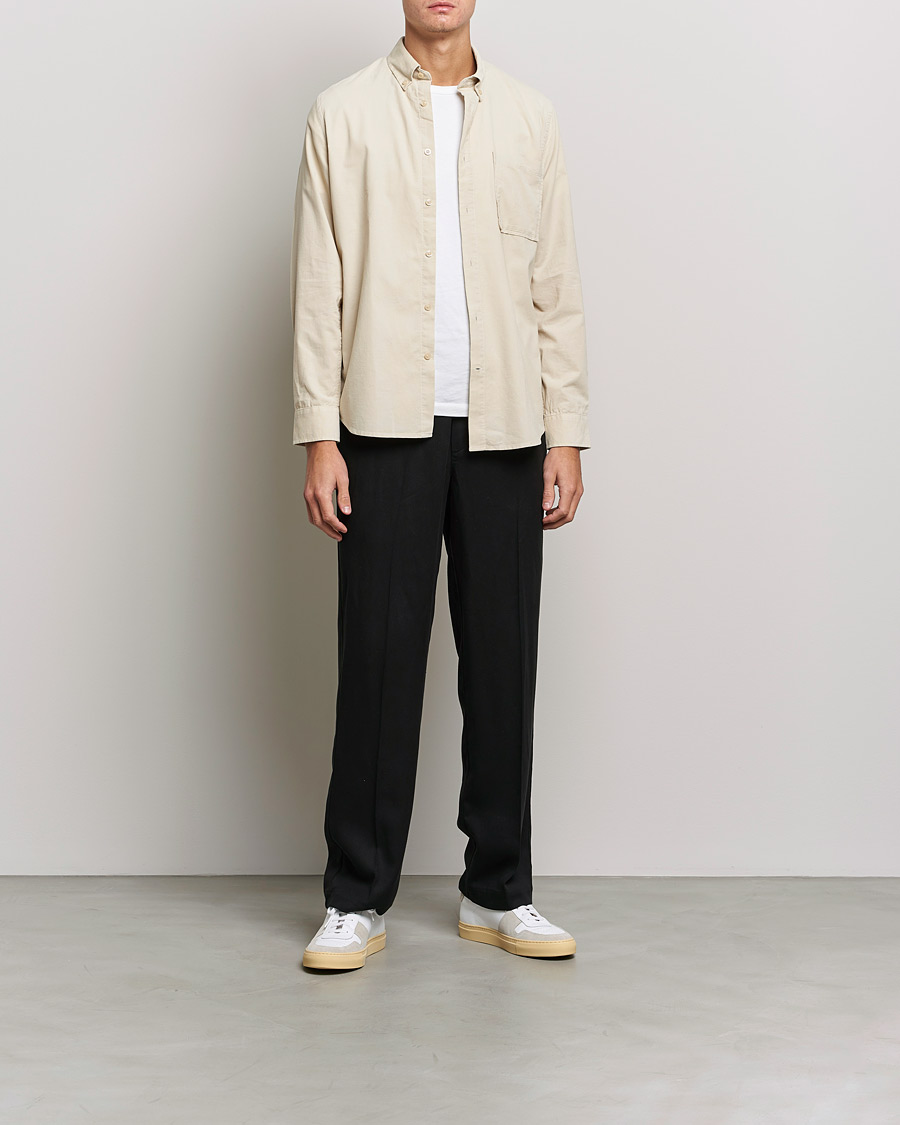 Herr | Skjortor | NN07 | Arne Corduroy Shirt Ecru