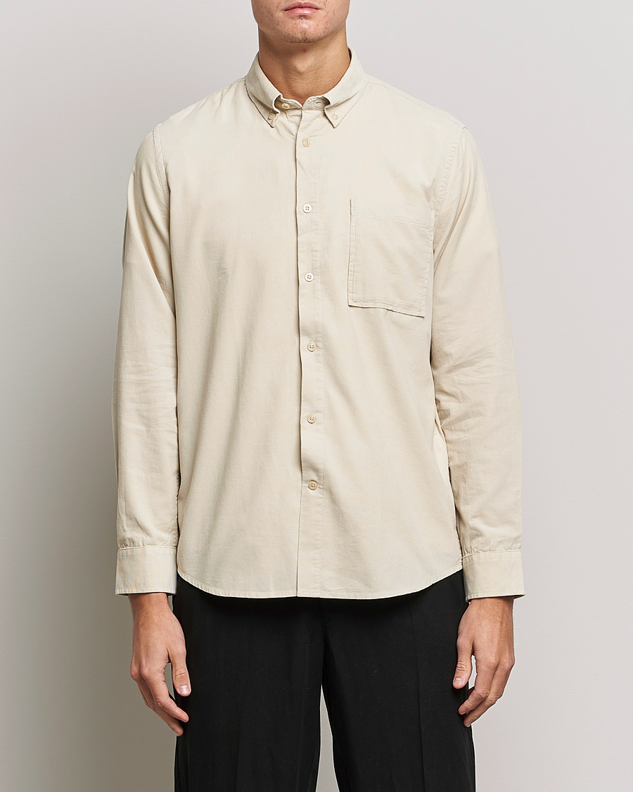Herr | Skjortor | NN07 | Arne Corduroy Shirt Ecru