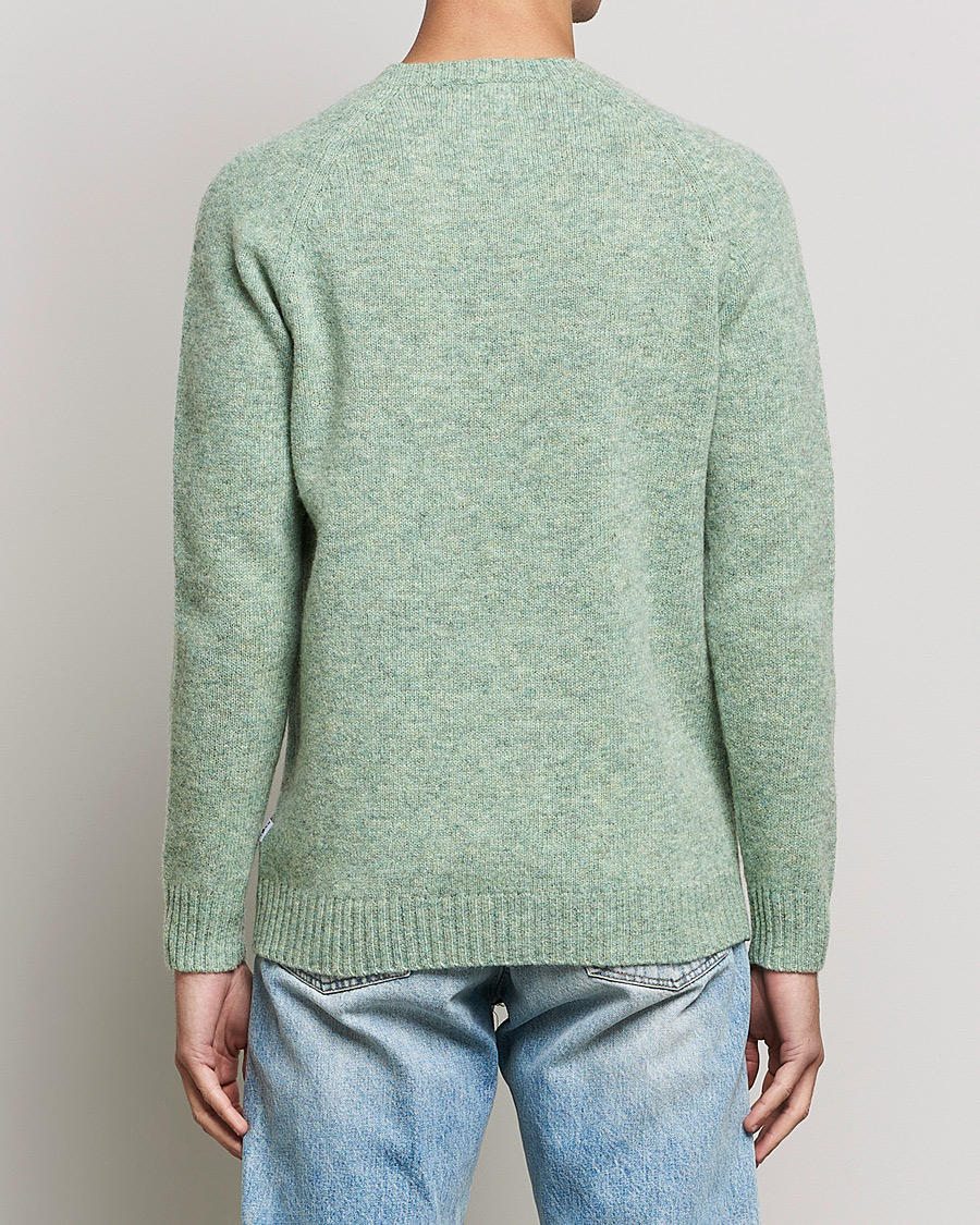 Herr | Tröjor | NN07 | Nathan Brushed Crew Neck Dusty Green